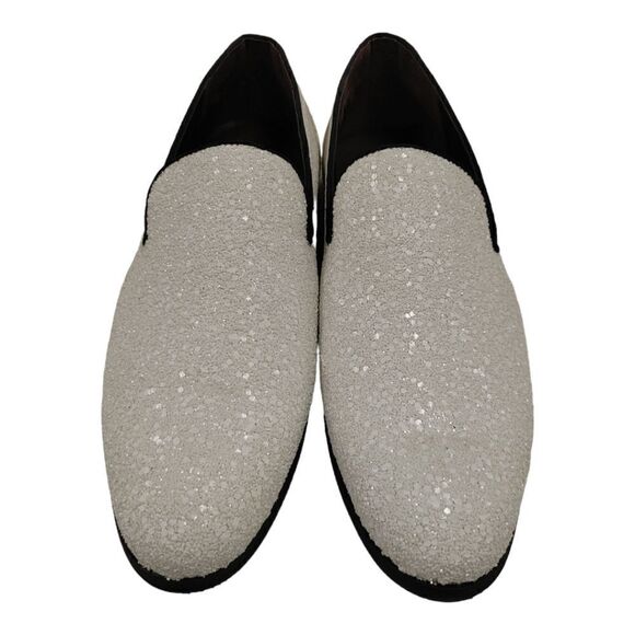 MEN'S FREDERICO LEONE WHITE SPARKLE TUXEDO SHOE. FS360. - Picture 6 of 8